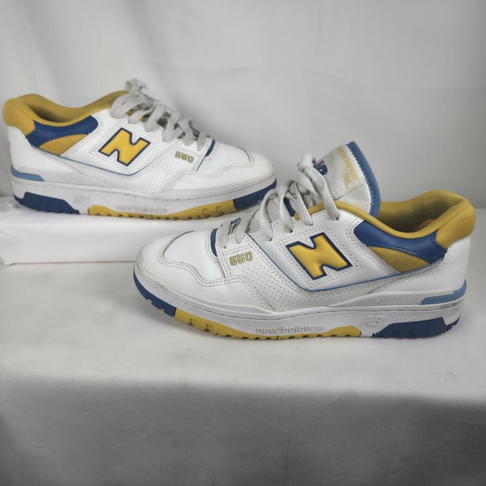 New Balance Bb550 White Yellow Blue LA Rams Mens US 9